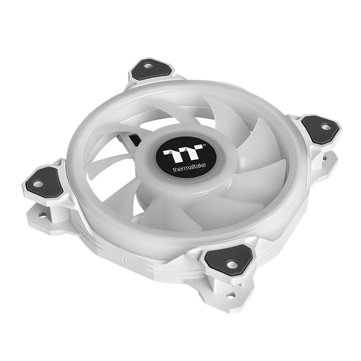 Riing Quad 14 RGB Radiator Fan TT Premium Edition 3 Fan Pack - White (Controller included)