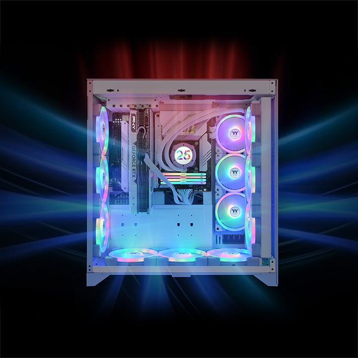 PC用ファン・クーラー Thermaltake SWAFAN EX 14 ARGB SWAFAN EX14 ARGB Sync PC Cooling Fan Hydrangea Blue TT Premium