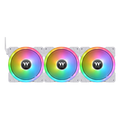 SWAFAN EX14 RGB PC Cooling Fan White TT Premium Edition (3-Fan Pack)
