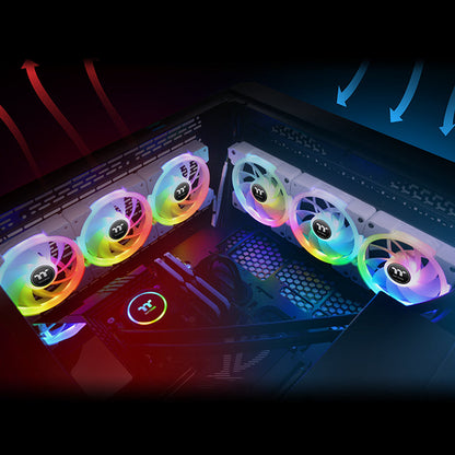 SWAFAN EX14 RGB PC Cooling Fan White TT Premium Edition (3-Fan Pack)