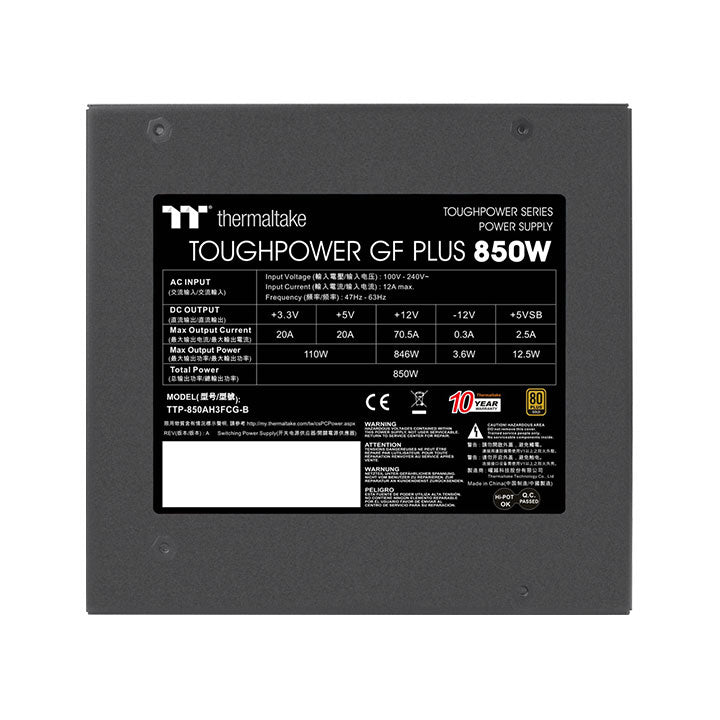 Toughpower GF Plus 850W - (Regional Only – JP)