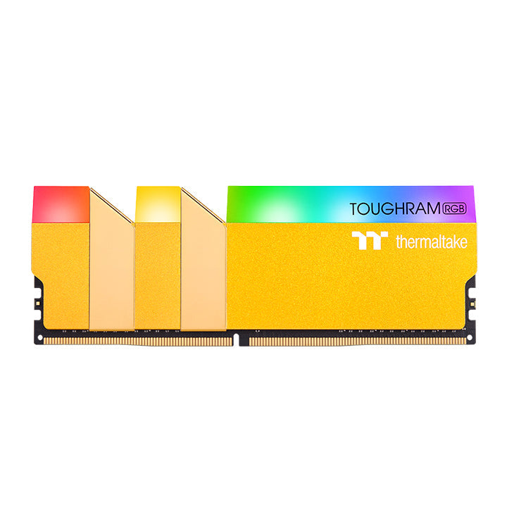 Thermaltake Toughram RGB DDR4 3600 8GB×4 TOUGHRAM RGB Memory DDR4 3600MHz 16GB (8GB x2)-Metallic Gold