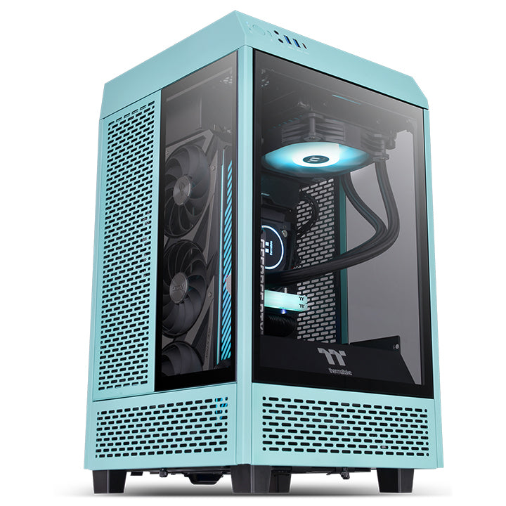 The Tower 100 Turquoise Mini Chassis – Thermaltake Global