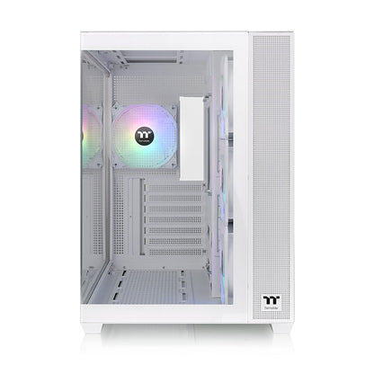 View 380 TG ARGB Snow Mid Tower Chassis