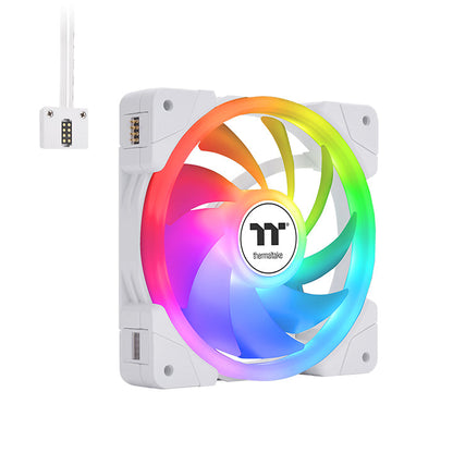 SWAFAN EX14 ARGB Sync PC Cooling Fan White TT Premium Edition (3-Fan Pack)