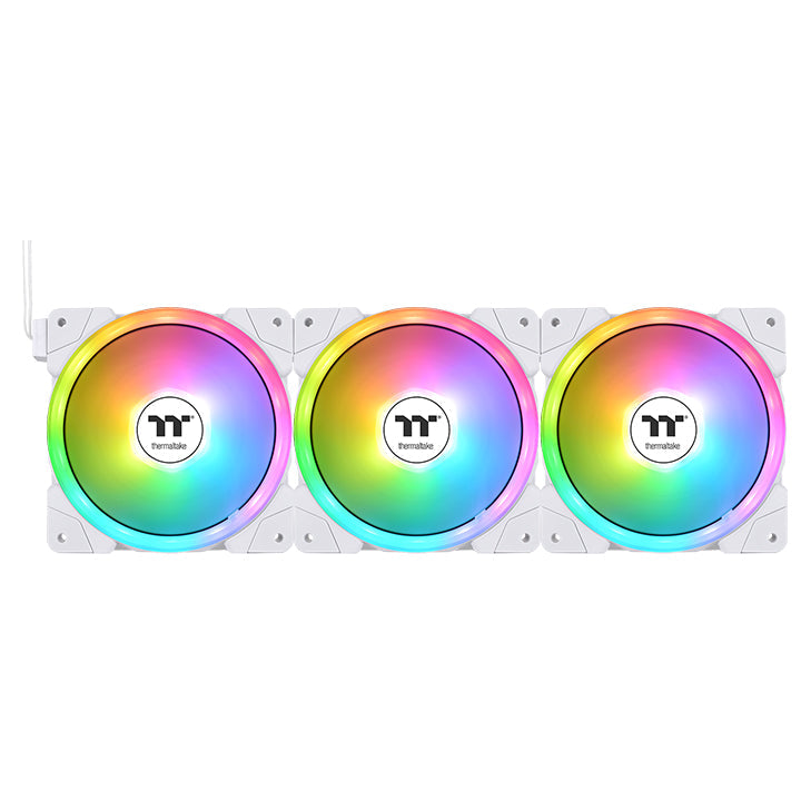 SWAFAN EX12 ARGB Sync PC Cooling Fan White TT Premium Edition (3-Fan Pack)