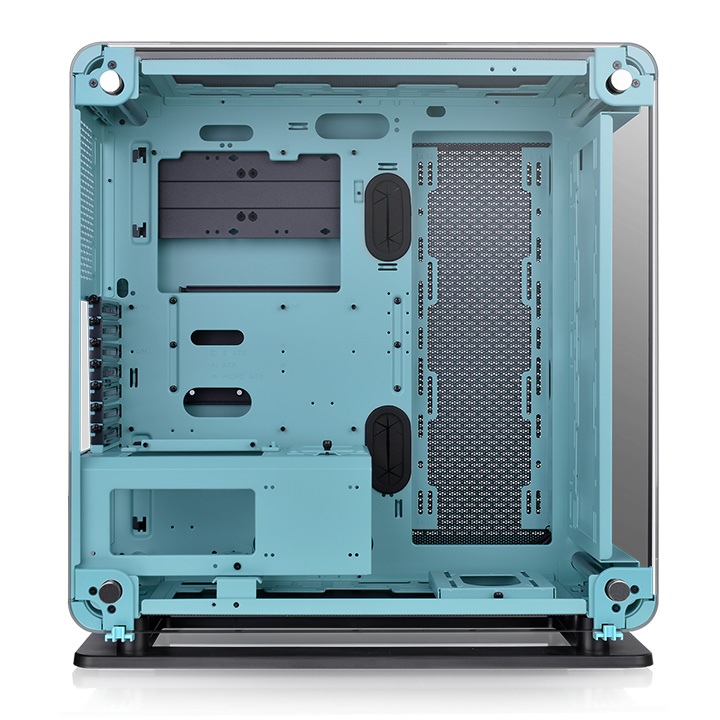 Core P6 Tempered Glass Turquoise Mid Tower Chassis