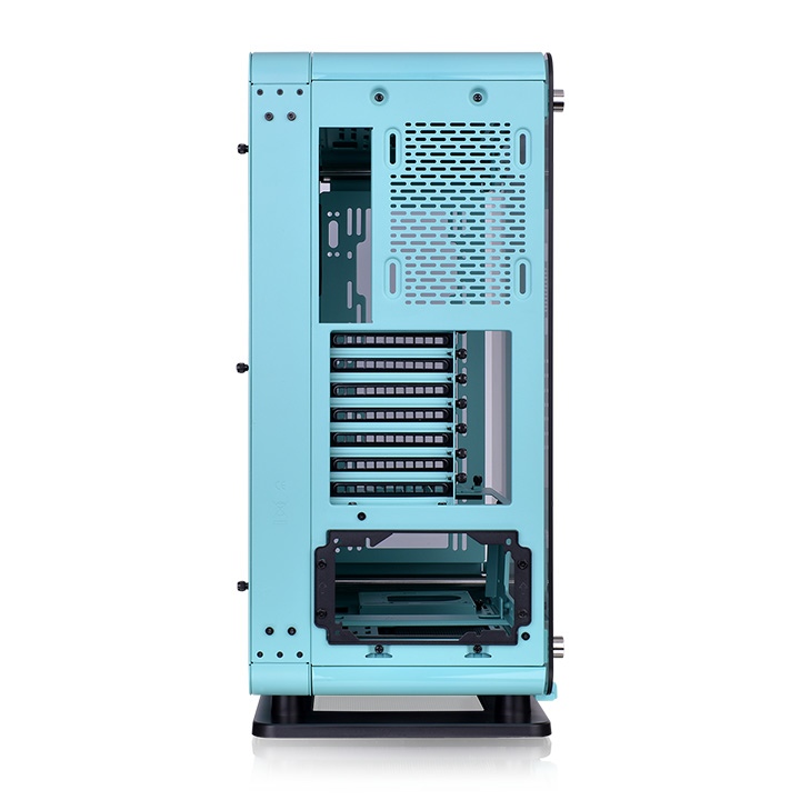 Core P6 Tempered Glass Turquoise Mid Tower Chassis