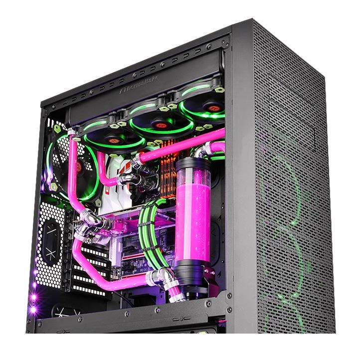 Водяное охлаждение мини. Thermaltake Core x71. Thermaltake Pacific. СЖО Thermaltake. СЖО Thermaltake 420мм.